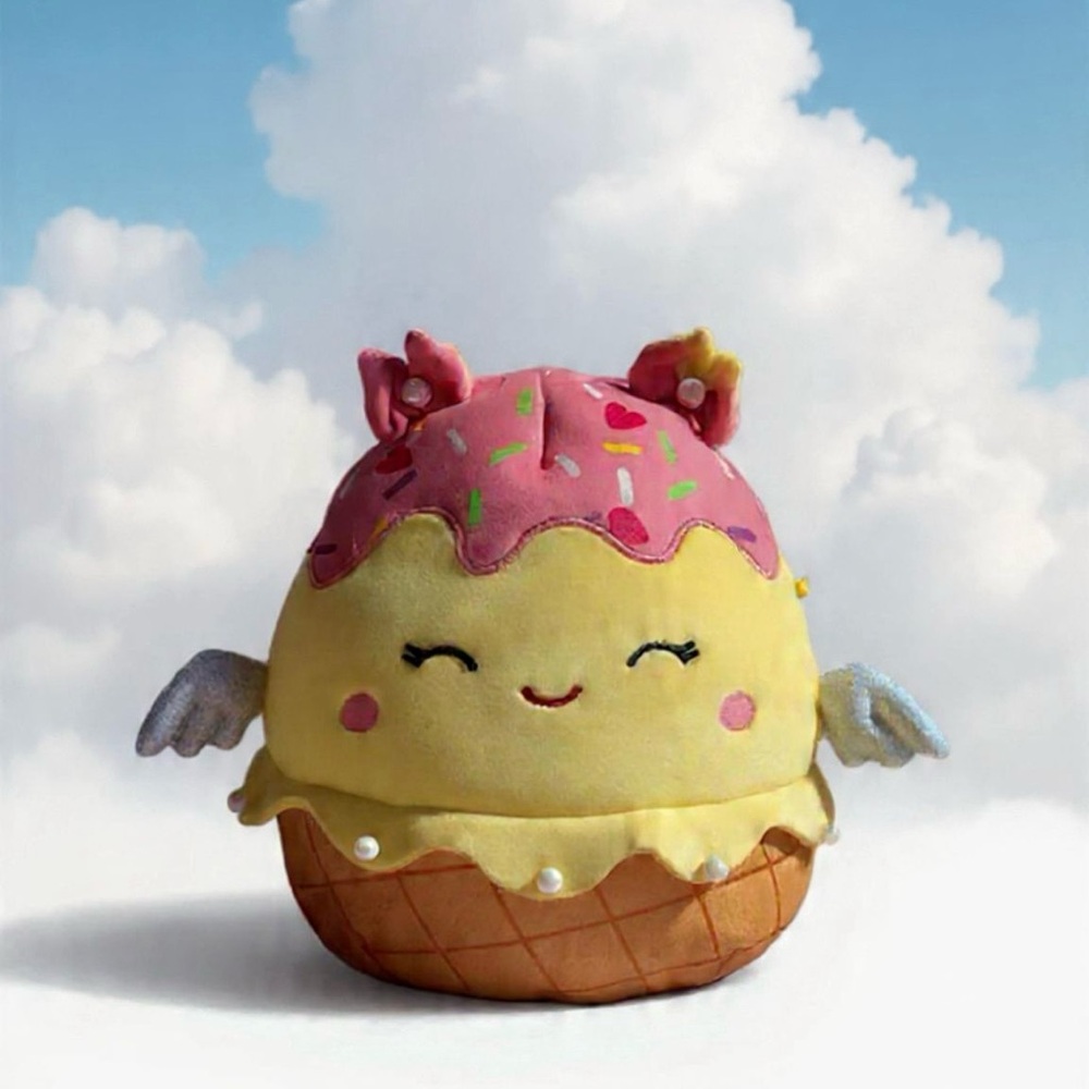 Custom Pearl Angel 8” Clara the Ice Cream Squishmallow Animal Plush Toy